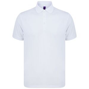 Henbury Unisex Adult Polo Shirt / White
